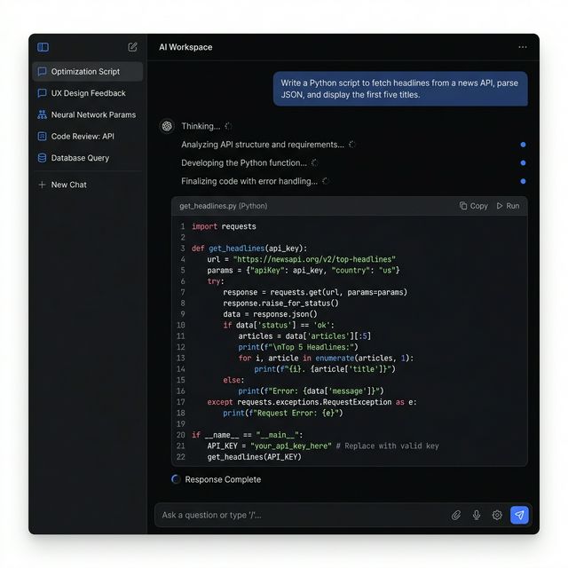NovaX AI reasoning output